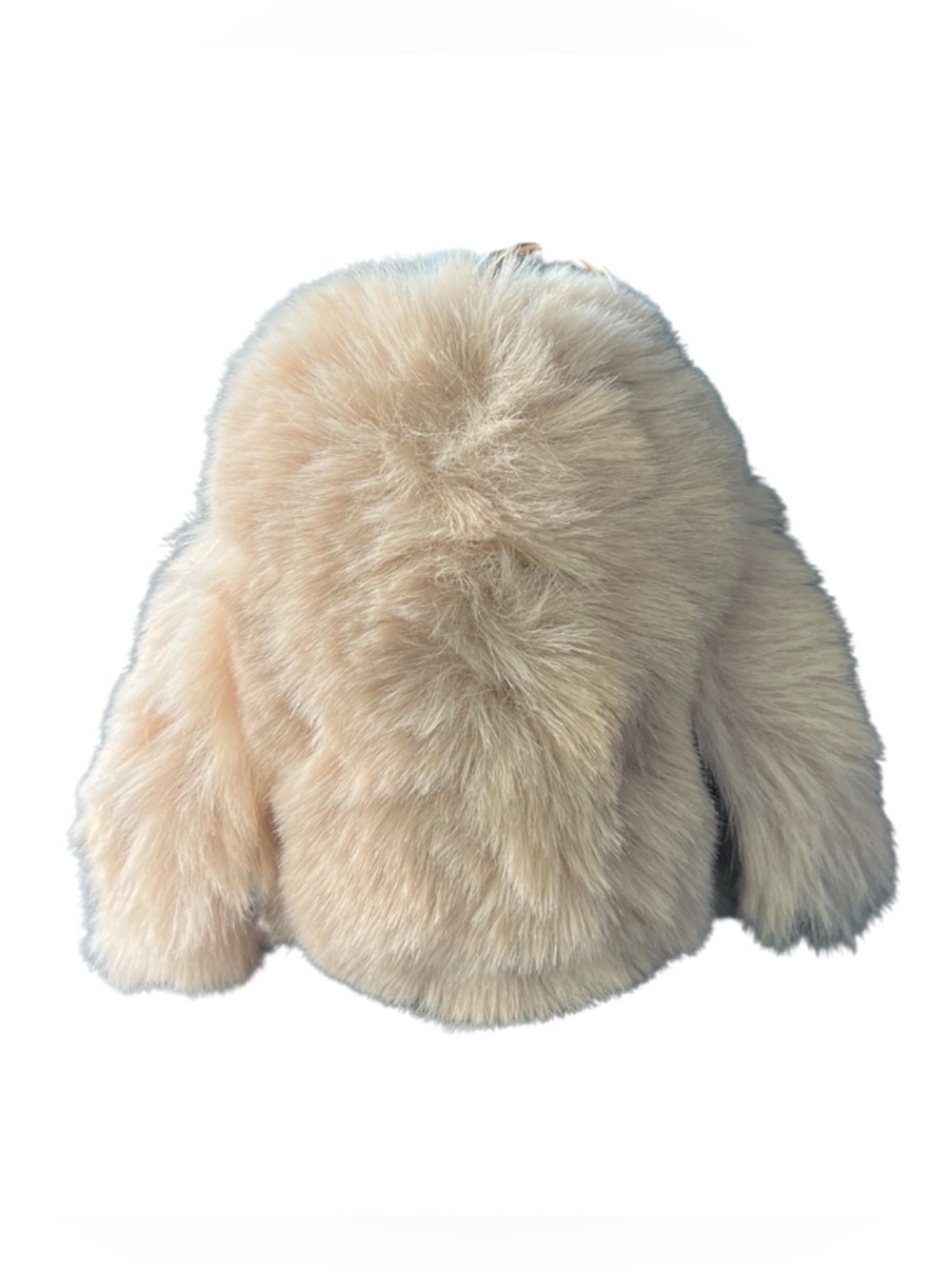 Purse Charm Brown Fluffy Bunny - Picture 4 of 5